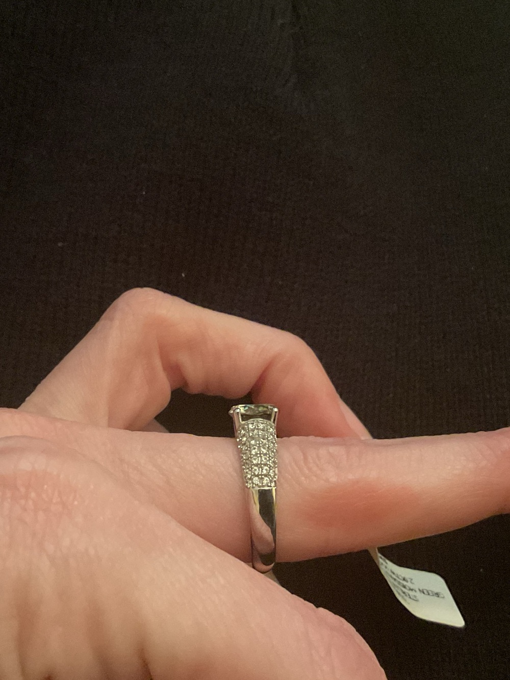 Green Moissanite SSVJewelry Set 4CTW Cathedral Ring&Halo Pendant GRA Certified! - Picture 4 of 14